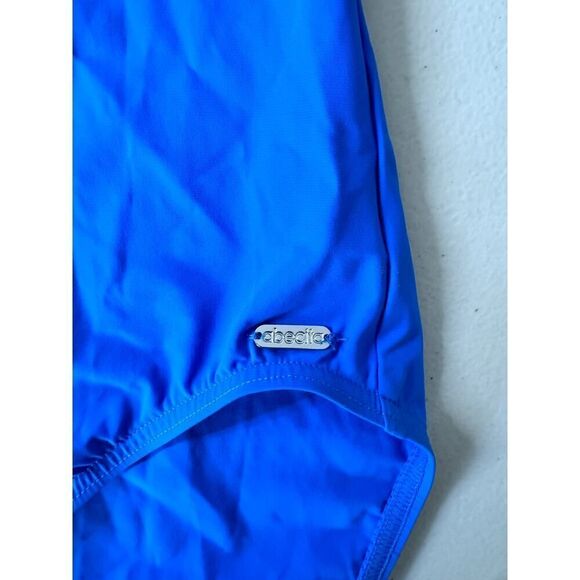 Abecita by Swegmark one piece bathing suit NWOT blue women's small - Picture 3 of 5